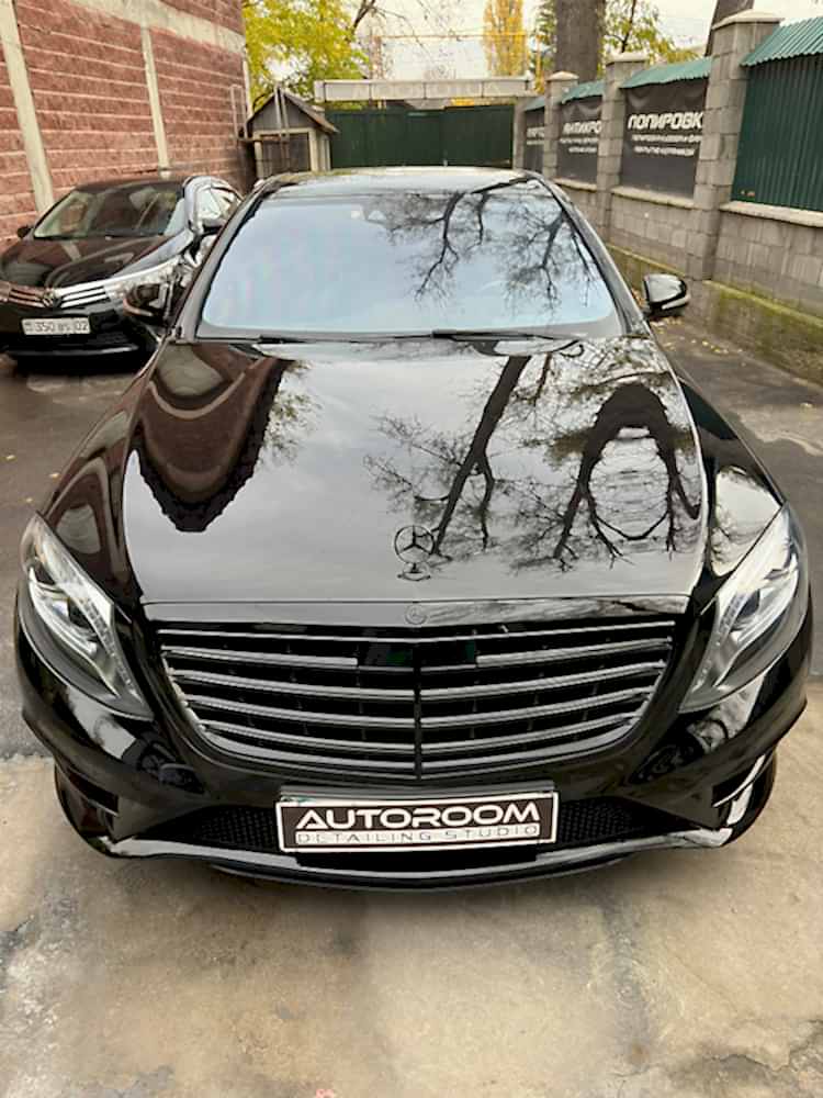 Mercedes Benz S400 антихром полировка кузова керамика Алматы детейлинг Autoroom kz